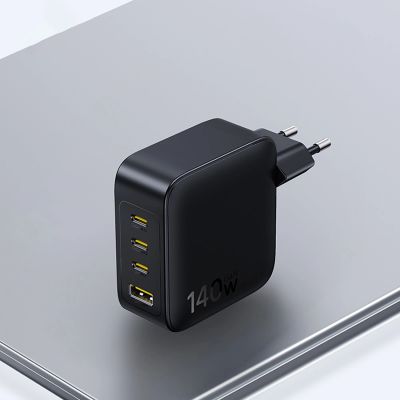 13. Baseus EnerFill FH11 GaN 140W Wandladegerät 3xUSB-C + 1xUSB-A - Schwarz
