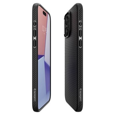 8. Spigen Liquid Air Hülle für iPhone 15 Pro – Mattschwarz