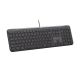 Logitech Signature Slim Wired K620 Business-Tastatur, universell, USB, QWERTZ, Deutsch, Graphit