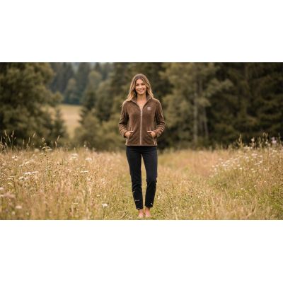 8. Damen-Fleecejacke Geographical Norway TICARINA TAUPE DB LADY 0124 (WZ8082F/GN-TAUPE)