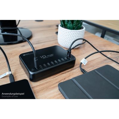 5. Gute Verbindungen USB-Desktop-Schnellladestation 200W 10Port