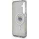 7. Karl Lagerfeld Button Choupette Head gedrucktes Logo MagSafe Samsung Galaxy S25 Hülle schwarz