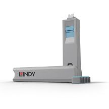 Lindy 40465 Port Blocker Port Blocker + USB Typ-C Dongle Blau Acrylnitril Butadien Styrol (ABS) 1 Stück.