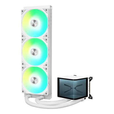 3. Wasserkühlung, 3D-AMOLED-Display – 360 mm, weiß