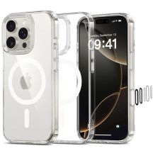 Tech-Protect Flexair Hybrid CC Magsafe Hülle für iPhone 16 Pro – transparent