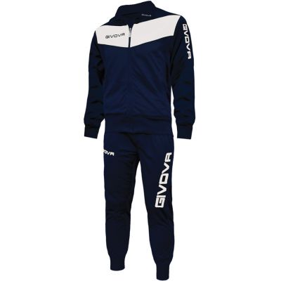 3. Givova Visa Trainingsanzug marineblau und weiß 0403