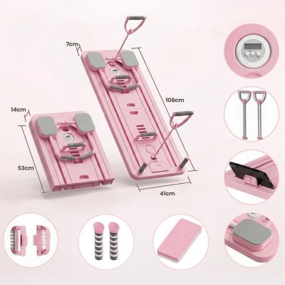 4. Extralink | Pilates-Board | rosa, Reformer für Bauchmuskel- und Liegestützübungen