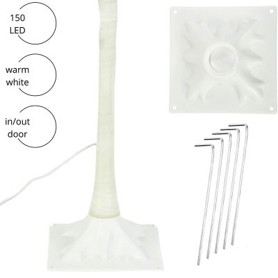 4. DEKORATIVER BAUM 150 LED 120 CM WEISS
