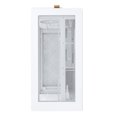 Montech HS02 PC-Gehäuse, Midi-Tower, ATX, gehärtetes Glas, ARGB – Weiß
