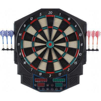 8. Elektronische Dartscheibe mit Netzteil und 4 Zählern, 49 cm, ENERO PRO