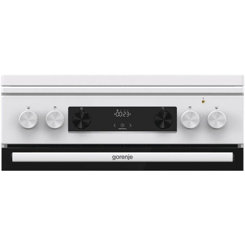 13. GORENJE GKS6C71WF Gas-Elektro-Herd 60 cm | Heißluftfrittieren | Extra Dampf | Auftauen | Weiß