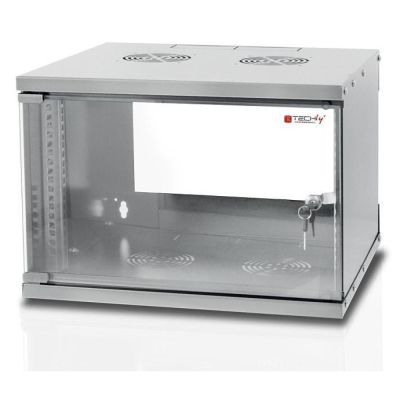 TECHLY Wandschrank ECO 19 6U/450MM montiert Grau 022229