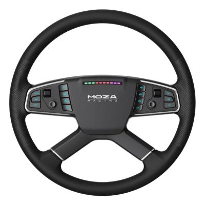 4. Moza Racing TSW Truck Wheel Black PC Lenkrad