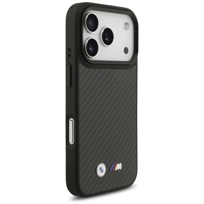 4. BMW M Kevlar Matt MagSafe Hülle für iPhone 17 Pro - Schwarz