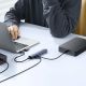 8. Baseus UltraJoy Series USB-A/USB-C Hub (4x USB-A 3.0, 1x USB-C 5V) – Grau
