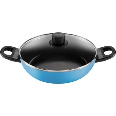 2. BALLARINI CAPRERA Tiefe Bratpfanne 2H mit Deckel 28 cm blau