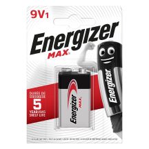 ENERGIZER BATTERIE MAX 9V 6LR61. 1 Stück. Öko-Verpackung.