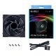 4. Lian Li Uni Fan TL LCD Computergehäuse, Prozessorlüfter 14cm Schwarz 1 Stück.