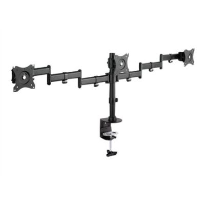 8. Dreifacher Tischständer (Klemme) 3xLCD max. 27" max. 8kg Neigung und Schwenkung 360° (PIVOT)