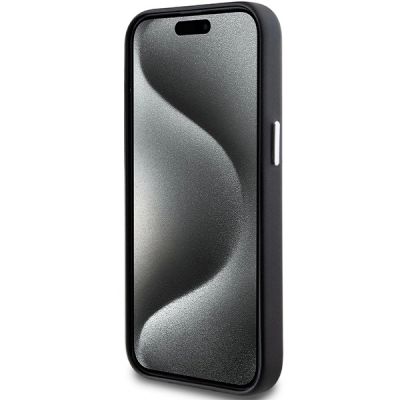 5. BMW Signature Wrapped Metal MagSafe Hülle für iPhone 15 Plus / 14 Plus – Schwarz