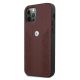 2. BMW Leather Curve Perforate Case für iPhone 12 / iPhone 12 Pro – Rot
