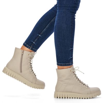 9. Rieker W RKR279C isolierte Plateaustiefelette, beige