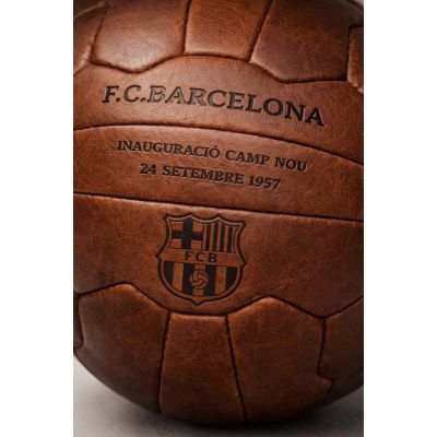7. FC Barcelona Camp Nou Retro-Fußball, offiziell lizenziert, echtes Leder, B1048