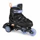 4. Spokey Quattro 4IN1 SPK-943430 Inlineskates Größe 34-37 BK/VT