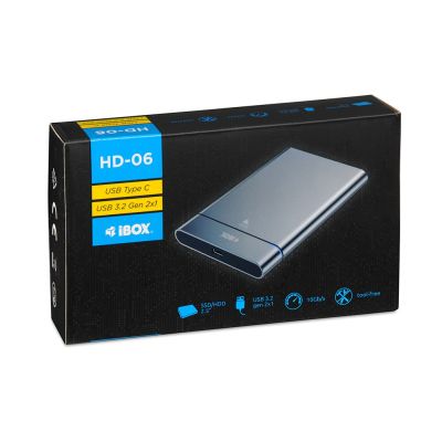 2. I-BOX HD-06 EXTERNES 2,5"-GEHÄUSE USB 3.2 GEN.2 10 GB/S