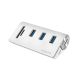 3. LogiLink CR0045 USB 3.2 Gen 1 (3.1 Gen 1) Typ-A 5000 Mbit/s Silberne Hubs und Konzentratoren