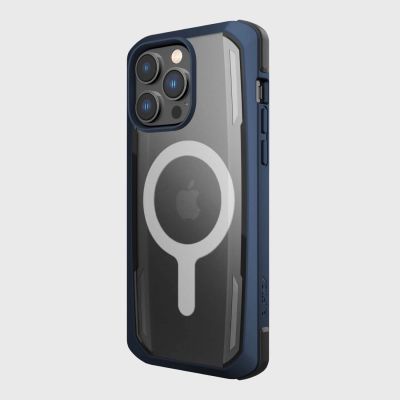 8. Raptic X-Doria Secure Case für iPhone 14 Pro mit gepanzerter MagSafe-Hülle blau