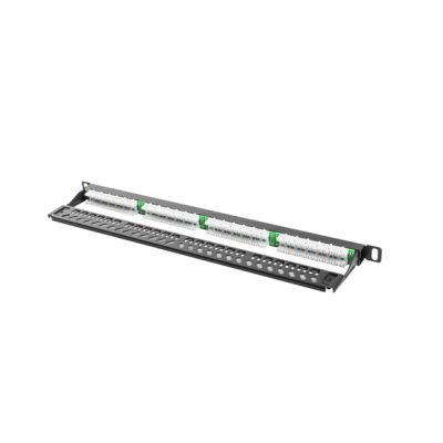 4. Patchpanel Lanberg PPU5-0024-B (0,5U; 19"; Kat. 5e; UTP; 24xRJ-45)