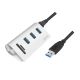2. LogiLink CR0045 USB 3.2 Gen 1 (3.1 Gen 1) Typ-A 5000 Mbit/s Silberne Hubs und Konzentratoren