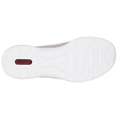 5. Rieker N42F1-60 Damen-Leder-Slipper in Beige