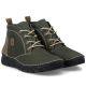 10. Gefütterte grüne Damen-Ankle-Boots aus Leder von Rieker (Modell 55036-54)