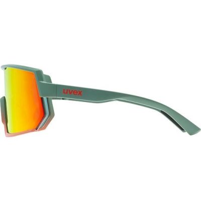 3. Uvex sportstyle 235 Multisportbrille Unisex Halbrand Grün, Rot