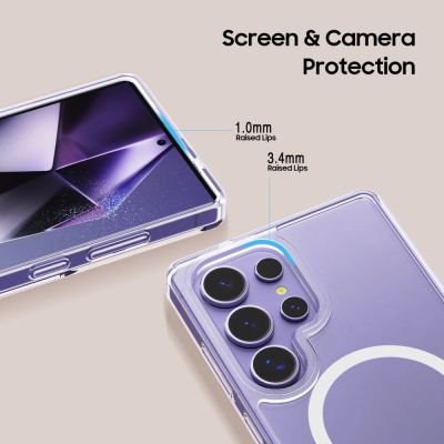 4. Tech-Protect FlexAir Hybrid MagSafe Hülle für Samsung Galaxy S25 Ultra – transparent