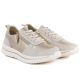 4. Damen-Lederschuhe, niedrig, beige und gold, eVento 9784