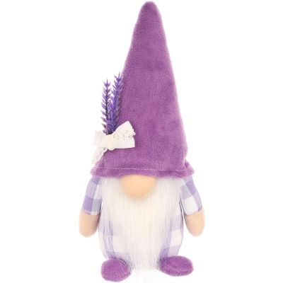 2. Lavendelfarbener Gartenzwerg, 20 cm, Frühlingsdekoration