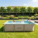 8. VIRTUFIT Rechteckiges Schwimmbecken 260 x 180 cm mit Filterpumpe Beige