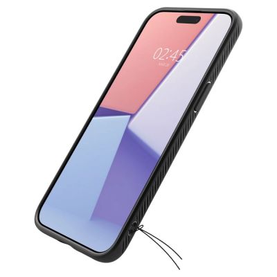 10. Spigen Liquid Air Hülle für iPhone 15 Pro – Mattschwarz