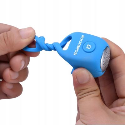5. Rockbros CB1709BU elektronische Fahrradklingel – blau