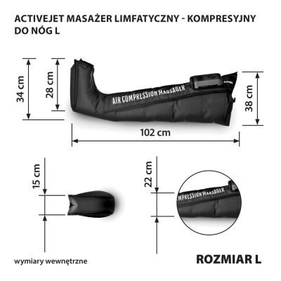 27. Activejet Lymphdrainage-Massagegerät für die Beine L