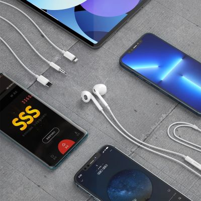 4. Dudao In-Ear-Kopfhörer mit USB-Typ-C-Anschluss weiß (X14PROT)