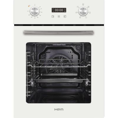 MPM MPM-45-BO-22/W Elektrobackofen 45 l | AquaClean | EasyExtract | Konvektion | Weiß