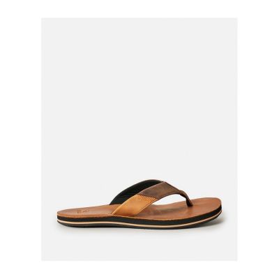 RIP CURL Oxford Leder Zehensteg-Flip-Flops in Türkis