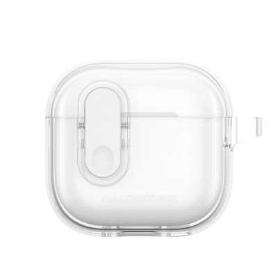 2. AmazingThing Minimal Case für AirPods 4 – Transparent