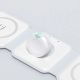5. Dudao A11N 15W 3in1 induktives Ladegerät - Weiß + USB-C / USB-C-Kabel