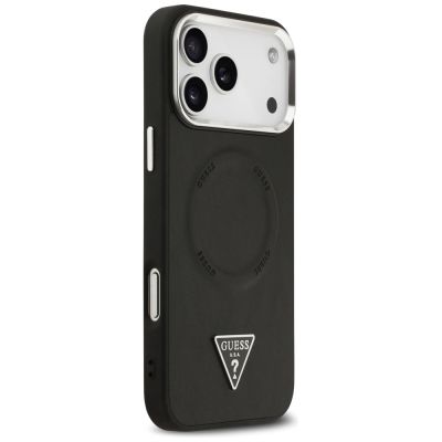 4. Guess Triangle Logo MagSafe Hülle für iPhone 17 Pro - Schwarz
