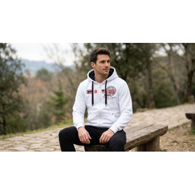 6. Herren-Sweatshirt Geographical Norway GORMA MEN 100 EO +BS (WT1880H/GN-WHITE)